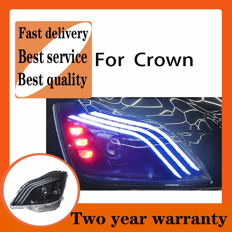 Car Styling for Crown LED Headlight 2003-2009 Crown Head Lamp Drl LED Projector Lens Auto Accessories
Car Styling for Crown LED Headlight 2003-2009 Crown Head Lamp Drl LED Projector Lens Auto Accessories