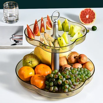 Storage Tray Party Multifunction Home Organizer Fruit Basket Candy Dining Room Stacked 2 Tiers Snack Dish Countertop Kitchen 
Storage Tray Party Multifunction Home Organizer Fruit Basket Candy Dining Room Stacked 2 Tiers Snack Dish Countertop Kitchen