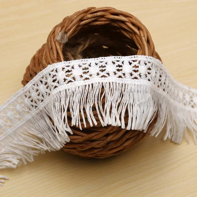 30Yards Milk Lace Trims White Embroidered Fabric Fringe Tassel Ribbon for Clothes DIY Sewing Crafts Wedding Dress
30Yards Milk Lace Trims White Embroidered Fabric Fringe Tassel Ribbon for Clothes DIY Sewing Crafts Wedding Dress