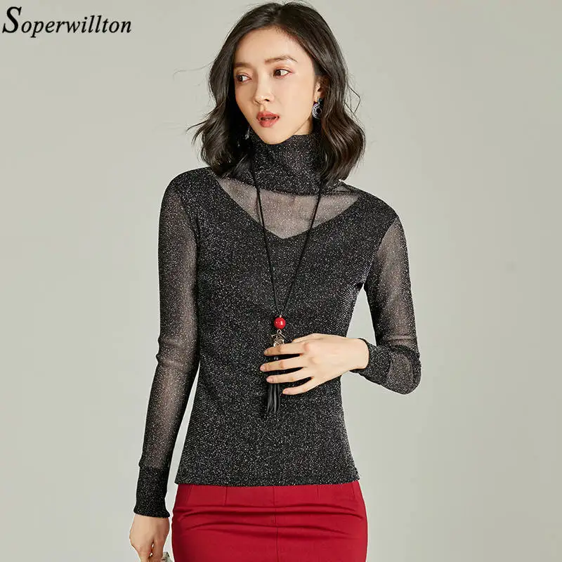 Women Office Blouse Long Sleeve Shirt Hollow Out Lace Turtleneck Tops Female 2019 New Spring Autumn Elegant Lady Blusas Mesh D83
Women Office Blouse Long Sleeve Shirt Hollow Out Lace Turtleneck Tops Female 2019 New Spring Autumn Elegant Lady Blusas Mesh D83