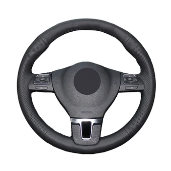 DIY Genuine Leather Car Steering Wheel Cover For Volkswagen Tiguan Passat B7 Passat CC Touran Jetta Mk6 / Protect Steering-wheel
DIY Genuine Leather Car Steering Wheel Cover For Volkswagen Tiguan Passat B7 Passat CC Touran Jetta Mk6 / Protect Steering-wheel