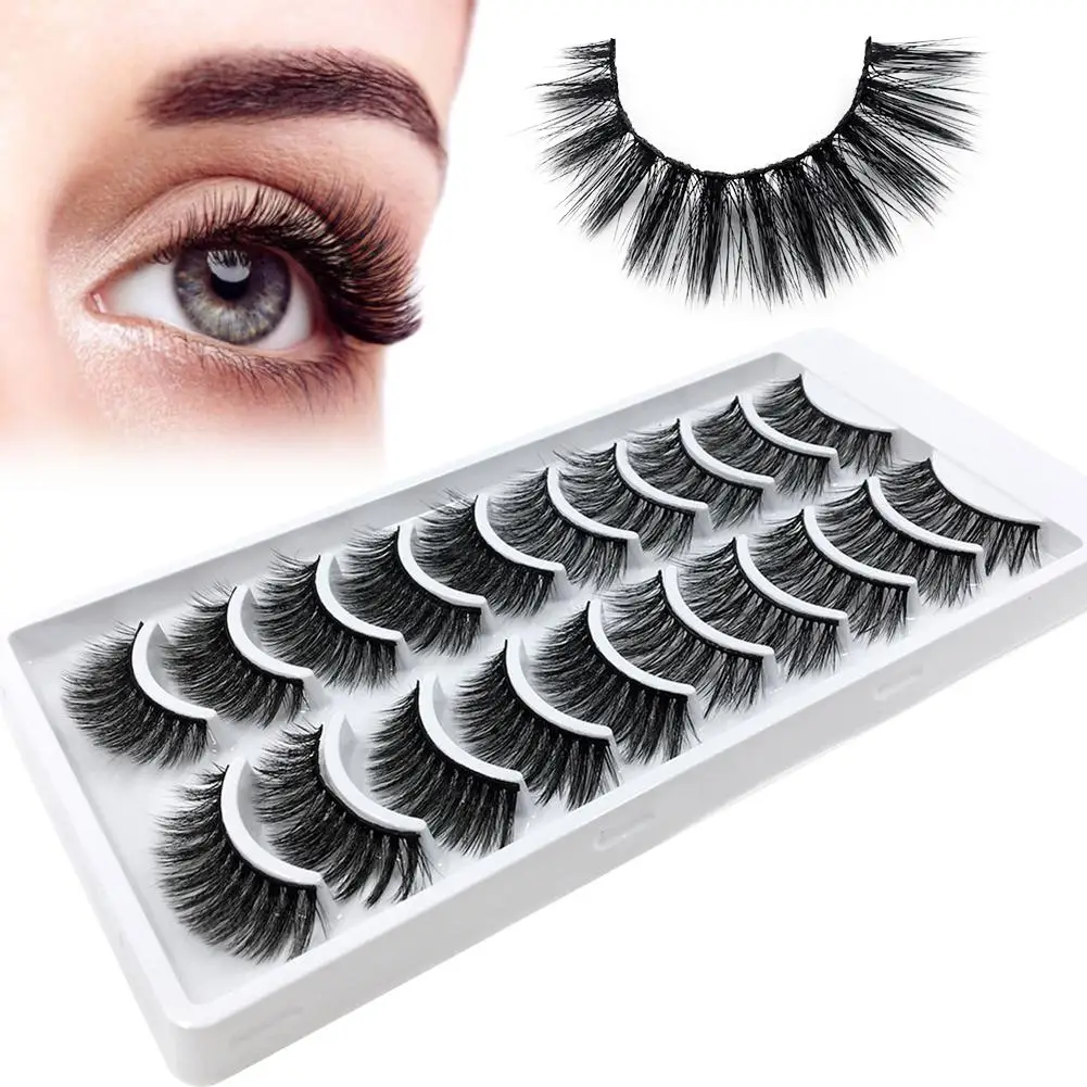 3D False Eyelashes Extension 10Pairs Makeup Hand-made Dramatic Long Lashes Reusable Fake Eyelash
3D False Eyelashes Extension 10Pairs Makeup Hand-made Dramatic Long Lashes Reusable Fake Eyelash