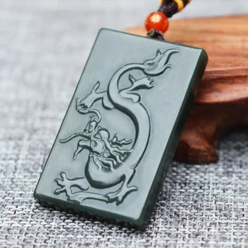 NATURAL DARK GREEN HETIAN NEPHRITE JADES PENDANT 3D CARVED CHINESE DRAGON PENDANTS NECKLACE GIFT FOR MEN'S JADES STONE JEWELRY
NATURAL DARK GREEN HETIAN NEPHRITE JADES PENDANT 3D CARVED CHINESE DRAGON PENDANTS NECKLACE GIFT FOR MEN'S JADES STONE JEWELRY