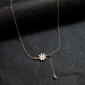 Into Crystal Chain Necklaces Cute White Flower Pendants Necklaces For Women Fashion Jewelry Daisy Adjustable Necklace Party Gift
Into Crystal Chain Necklaces Cute White Flower Pendants Necklaces For Women Fashion Jewelry Daisy Adjustable Necklace Party Gift