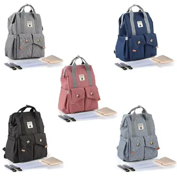 Waterproof Baby Care Mummy Bag with Stroller Strap Travel Large Capacity Nappy Diaper Organizer Backpack
Waterproof Baby Care Mummy Bag with Stroller Strap Travel Large Capacity Nappy Diaper Organizer Backpack