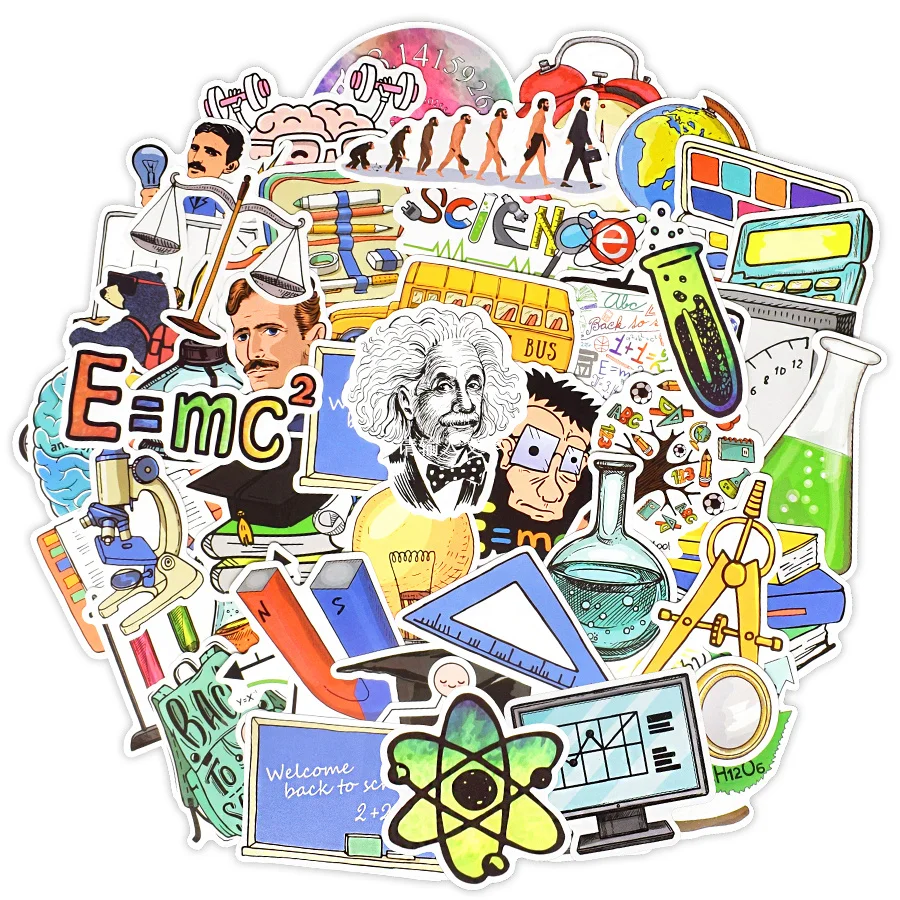 50PCS Science Lab Stickers Class Back to School Stationery Stickers for Student to DIY Suitcase Laptop Motocycle Car Phone Decal
50PCS Science Lab Stickers Class Back to School Stationery Stickers for Student to DIY Suitcase Laptop Motocycle Car Phone Decal