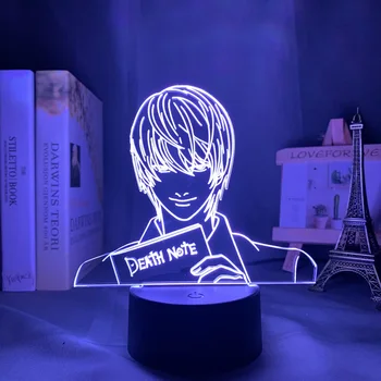 Yagami Light Figure Acrylic LED Night Light Anime Gift Death Note Lamp for Kid Bedroom Decor Lighting Childrens Room Nightlight
Yagami Light Figure Acrylic LED Night Light Anime Gift Death Note Lamp for Kid Bedroom Decor Lighting Childrens Room Nightlight