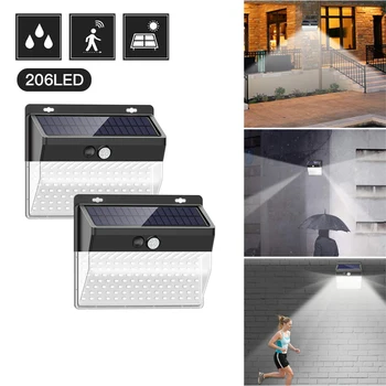 Outdoor 206 LED Solar Motion Sensor Wall Light Waterproof Garden Lamp Solar Lamp Street Lamp Garden Decoration Dropshipping New 
Outdoor 206 LED Solar Motion Sensor Wall Light Waterproof Garden Lamp Solar Lamp Street Lamp Garden Decoration Dropshipping New