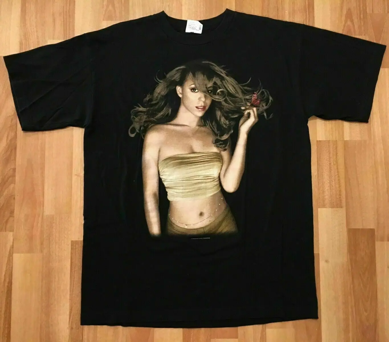 Vtg 90s Cronies Mariah-Carey Butterfly 1998 Mens Black T shirt new 
Vtg 90s Cronies Mariah-Carey Butterfly 1998 Mens Black T shirt new