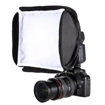23x23cm Portable Flash Light Softbox Speedlight Diffuser Soft Box Cover Mini Softbox For Nikon Canon Sony Yongnuo R60
23x23cm Portable Flash Light Softbox Speedlight Diffuser Soft Box Cover Mini Softbox For Nikon Canon Sony Yongnuo R60