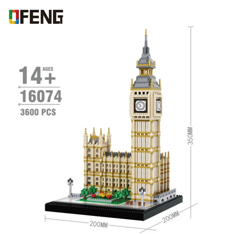 World Famous Architecture Building Blocks Big Ben Model Micro Bricks DIY Mini 3D Assembly Toys for Children Gifts
World Famous Architecture Building Blocks Big Ben Model Micro Bricks DIY Mini 3D Assembly Toys for Children Gifts