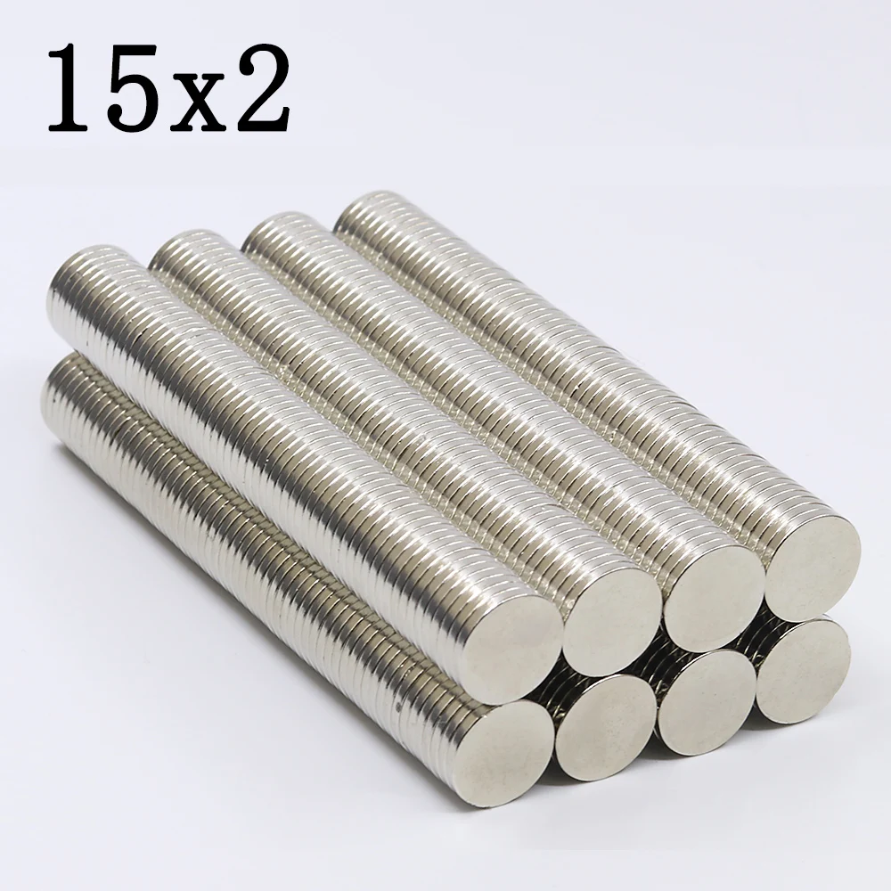 200Pcs 15x2 Neodymium Magnet 15mm x 2mm Super Powerful Strong Permanent Magnetic imanes N35 Round NdFeB 15X2
200Pcs 15x2 Neodymium Magnet 15mm x 2mm Super Powerful Strong Permanent Magnetic imanes N35 Round NdFeB 15X2