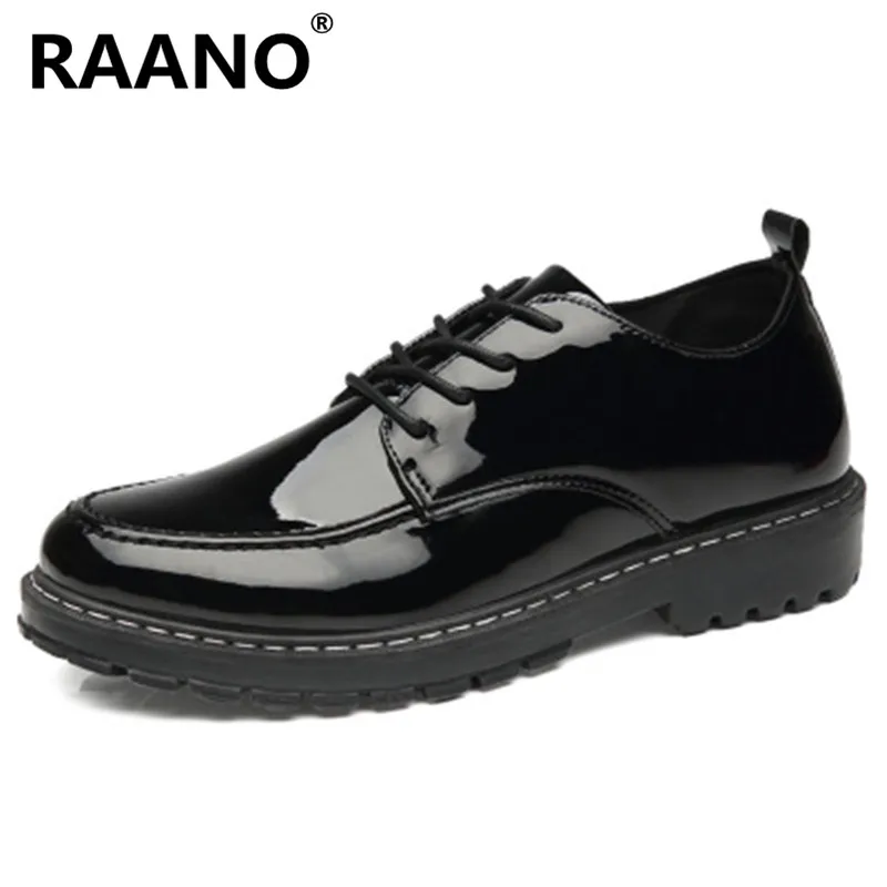 New Italy Style Lace-Up Oxford Shoes Men Luxury Patent Leather Wedding Shoes Male Round Toe Dress Shoes Retro Classic Derbies
New Italy Style Lace-Up Oxford Shoes Men Luxury Patent Leather Wedding Shoes Male Round Toe Dress Shoes Retro Classic Derbies