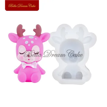 3D Cute Lucky Elk Silicone Mold Christmas Deer Fondant Cake Moulds DIY Soap Candle Mould Cake Decorating Tools Kitchen Bakeware
3D Cute Lucky Elk Silicone Mold Christmas Deer Fondant Cake Moulds DIY Soap Candle Mould Cake Decorating Tools Kitchen Bakeware