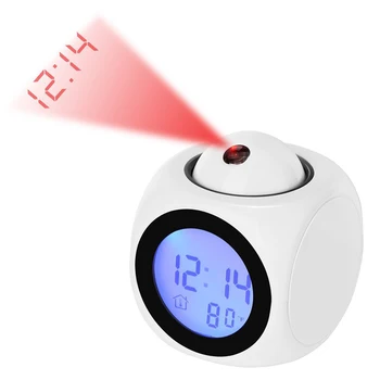 Alarm Clock intelligent clock digital LED Wall Ceiling Projection LCD Digital Voices Talking Temperature Smart projection Clock
Alarm Clock intelligent clock digital LED Wall Ceiling Projection LCD Digital Voices Talking Temperature Smart projection Clock