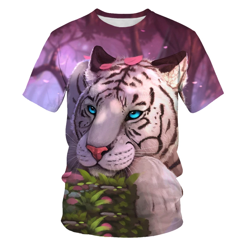 Cartoon Animal men T-shirt 3D print blue eyes White tiger walking in the snow casual fashion Loose Tshirt Oversized T-shirt
Cartoon Animal men T-shirt 3D print blue eyes White tiger walking in the snow casual fashion Loose Tshirt Oversized T-shirt
