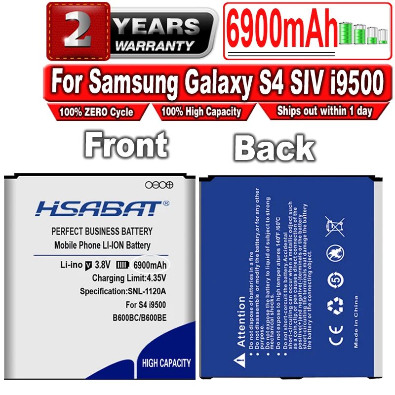Фото Аккумулятор HSABAT 6900 мАч B600BC B600BE для Samsung Galaxy S4 SIV i9500 Active I9295 i9505 i9502 i9508 g7106 i9158 i9506 Grand 2 | Отзывы и видеообзор (1005004177645230)