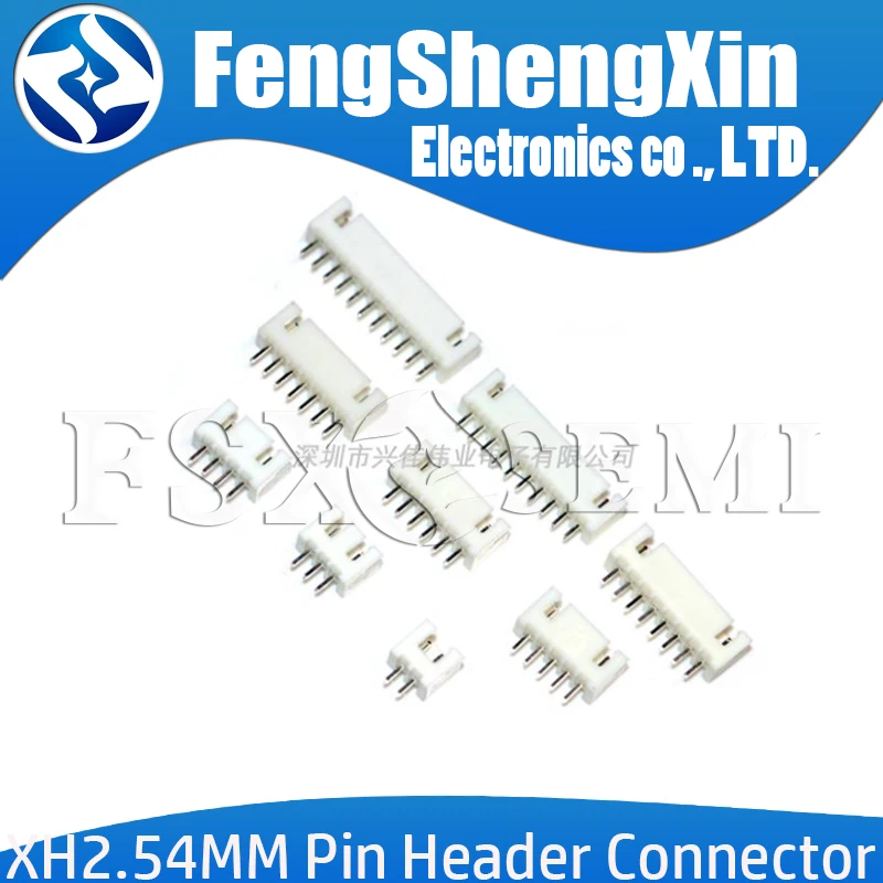 

100pcs XH2.54 straight needle Connector 2.54mm Pin Header XH2.54-2P/3P/4P/5P/6P/7P/8P/9P/10P/11P/12P/13P/14P/16P~20p Terminal