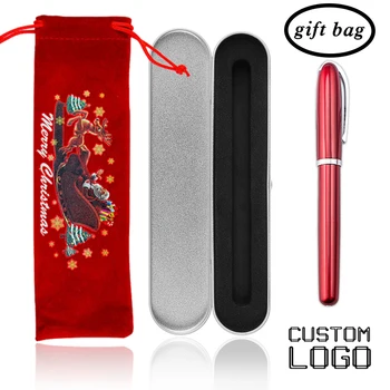 Metal Signature Pen Custom Logo Christmas Gift Business Gel Pen Gift Box Bag NewYear Office Students Stationery Laser Lettering 
Metal Signature Pen Custom Logo Christmas Gift Business Gel Pen Gift Box Bag NewYear Office Students Stationery Laser Lettering