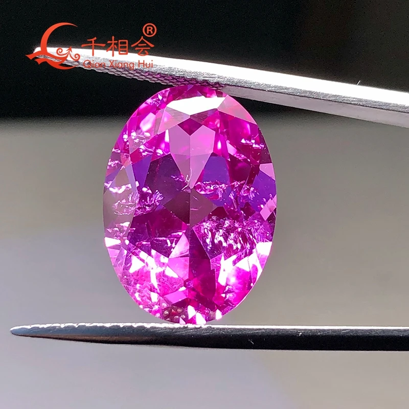 Artificial ruby 2# pink color oval shape natural cut including minor cracks and inclusions corundum loose gem stone
Artificial ruby 2# pink color oval shape natural cut including minor cracks and inclusions corundum loose gem stone