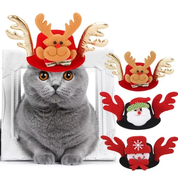 Funny Cat Hat Elk Santa Snowman Pet Dog Party Hat For Cat Costume Christmas Dressing Up Cat Party Costume Cap for Cats Dogs
Funny Cat Hat Elk Santa Snowman Pet Dog Party Hat For Cat Costume Christmas Dressing Up Cat Party Costume Cap for Cats Dogs