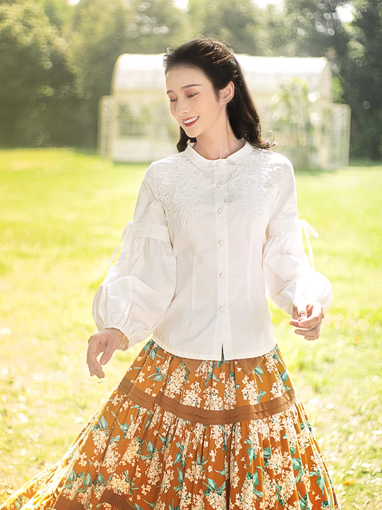 Free Shipping 2019 New Fashion Boshow Spring And Autumn White 100% Cotton Lantern Sleeve Long-sleeve Casual Women Shirt Blouses
Free Shipping 2019 New Fashion Boshow Spring And Autumn White 100% Cotton Lantern Sleeve Long-sleeve Casual Women Shirt Blouses