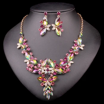 FASHION RHINESTONE CRYSTAL BRIDAL JEWELRY SETS WEDDING PROM PARTY ACCESSORIES GOLD COLOR NECKLACE EARRING SET FOR BRIDES WOMEN
FASHION RHINESTONE CRYSTAL BRIDAL JEWELRY SETS WEDDING PROM PARTY ACCESSORIES GOLD COLOR NECKLACE EARRING SET FOR BRIDES WOMEN