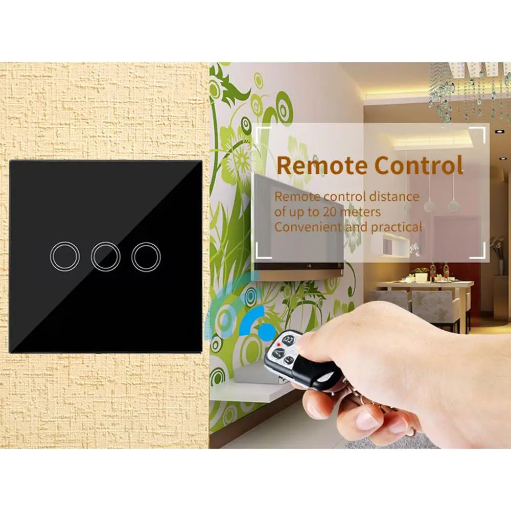 EU Standard Wifi Light Switch Touch Panel with Remote Control Sensor Switch for Home Wireless Wet Hand Touch Switch Waterproof
EU Standard Wifi Light Switch Touch Panel with Remote Control Sensor Switch for Home Wireless Wet Hand Touch Switch Waterproof