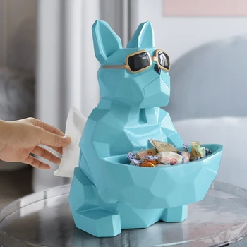 Cool dog Tissue box holder with Storage box on tabletop desk dog figurine statue for home decor office tissue paper box case
Cool dog Tissue box holder with Storage box on tabletop desk dog figurine statue for home decor office tissue paper box case
