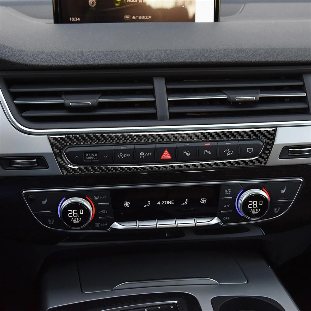 Carbon Fiber Interior Decoration Central Control Console Pannel Frame Cover Trim Stickers for AUDI Q7 SQ7 4M 2016-2019 Car Decal
Carbon Fiber Interior Decoration Central Control Console Pannel Frame Cover Trim Stickers for AUDI Q7 SQ7 4M 2016-2019 Car Decal