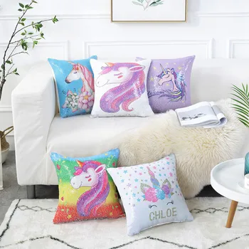 Super Shining Magical Unicorn Mermaid Cushion Cover with Sequins Reversible Color Changing Pillow Case Pillow Cover for Seat Car
Super Shining Magical Unicorn Mermaid Cushion Cover with Sequins Reversible Color Changing Pillow Case Pillow Cover for Seat Car