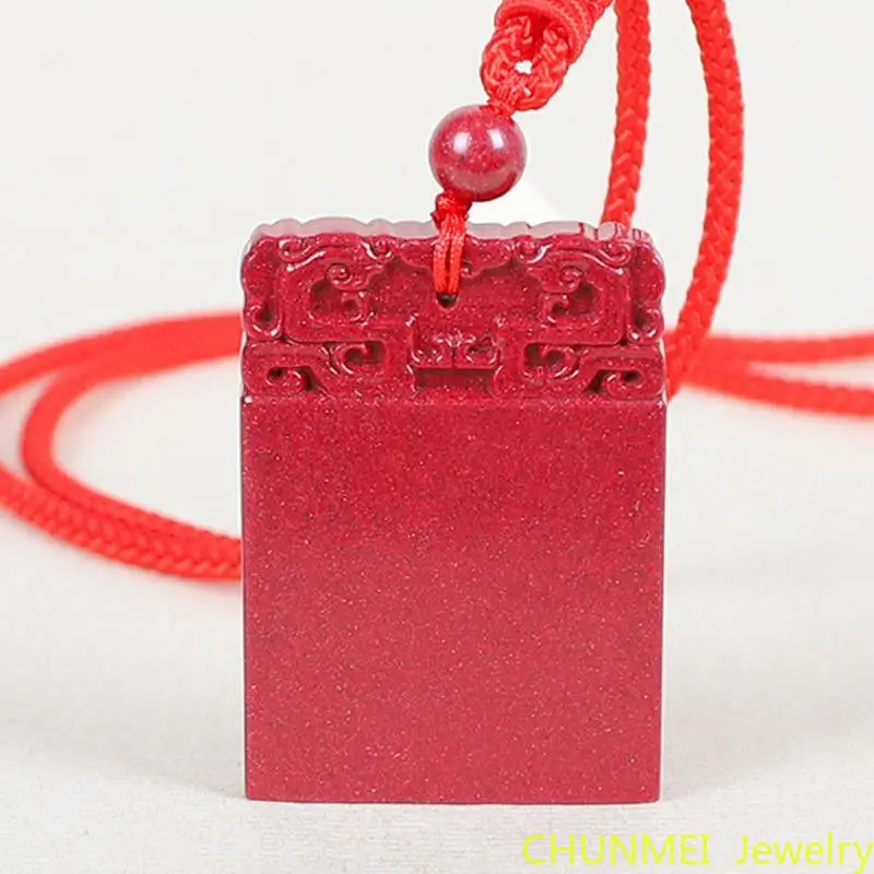 Natural High Content Raw Ore Purple Gold Sand Cinnabar Brand Couple's Life Year Safe Cinnabar Pendant Necklace
Natural High Content Raw Ore Purple Gold Sand Cinnabar Brand Couple's Life Year Safe Cinnabar Pendant Necklace