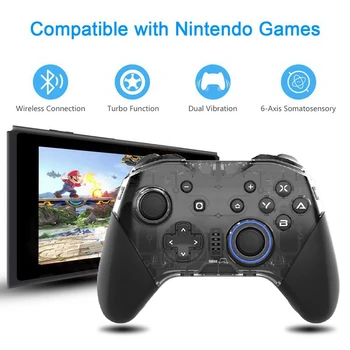 Bluetooth NS Pro Controller Wireless Joystick with NFC Turbo Vibration Macro-Programming for Nintend Switch PC
Bluetooth NS Pro Controller Wireless Joystick with NFC Turbo Vibration Macro-Programming for Nintend Switch PC