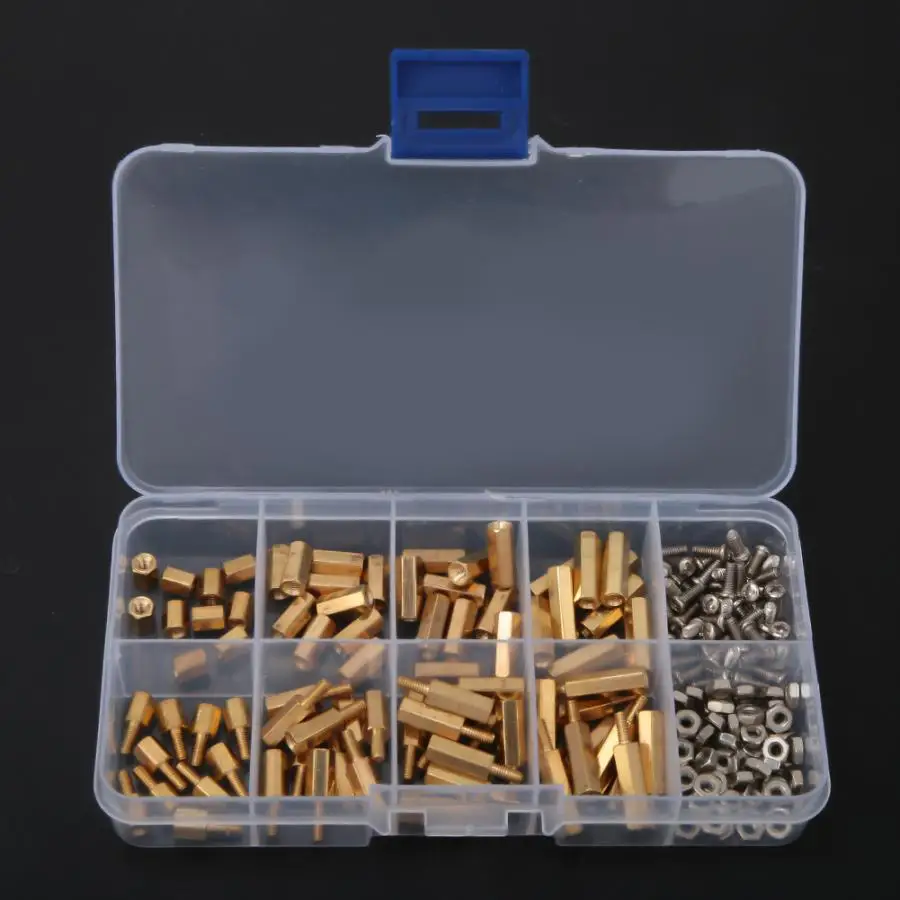 180pcs M2.5 Copper Hex Standoff Isolation Column with M2.5*6 Screw&M2.5 Hex Nut Set
180pcs M2.5 Copper Hex Standoff Isolation Column with M2.5*6 Screw&M2.5 Hex Nut Set