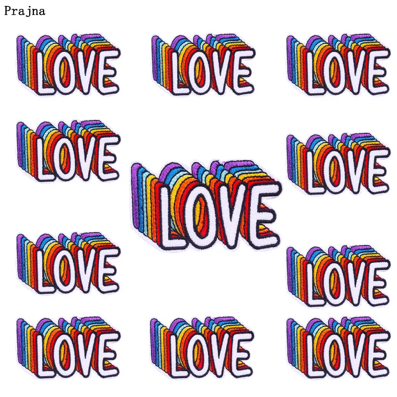 10 шт. радужные наклейки на одежду с надписью «Love», мультяшная аппликация, вышитые нашивки на одежду, Значки для геев, нашивки для одежды «сделай сам»
10 шт. радужные наклейки на одежду с надписью «Love», мультяшная аппликация, вышитые нашивки на одежду, Значки для геев, нашивки для одежды «сделай сам»