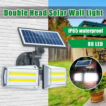 100W 80LED Dual Head Solar Light Radar Sensor COB Wall Lamp Spotlight Outdoors Solar Garden Light Yard LED Lamp Waterproof IP68
100W 80LED Dual Head Solar Light Radar Sensor COB Wall Lamp Spotlight Outdoors Solar Garden Light Yard LED Lamp Waterproof IP68
