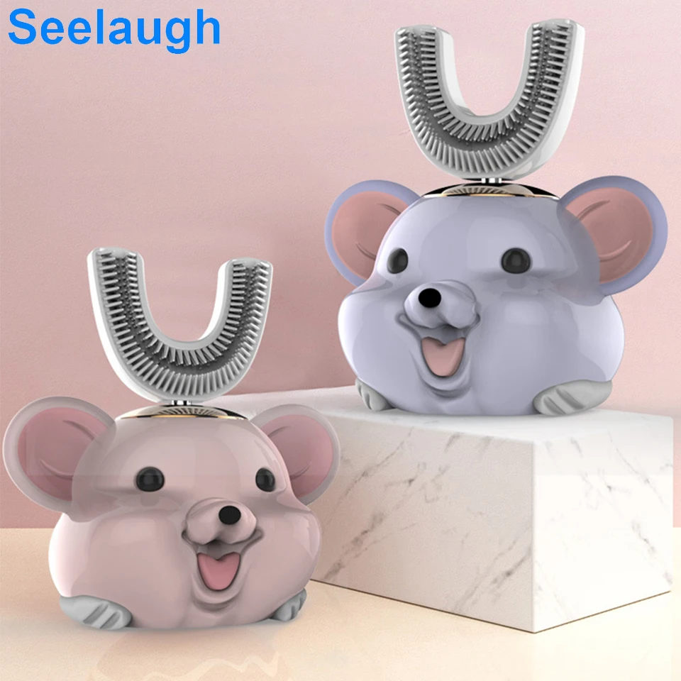 360 Degrees Automatic Teeth Cleaner U Type Cartoon Children Sonic Electric Toothbrush For Kids 5 Modes Tooth Brush USB Charging
360 Degrees Automatic Teeth Cleaner U Type Cartoon Children Sonic Electric Toothbrush For Kids 5 Modes Tooth Brush USB Charging