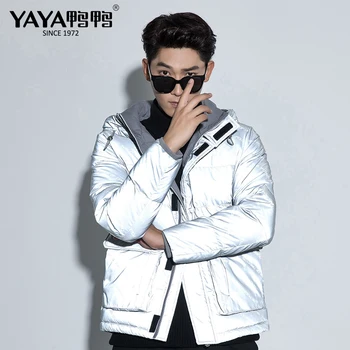 YAYA 2020 New Men Bright Reflective Hooded Waterproof Business Casual Down Jacket Short High Quality Winter Plus Size Coat
YAYA 2020 New Men Bright Reflective Hooded Waterproof Business Casual Down Jacket Short High Quality Winter Plus Size Coat