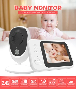 New 3.2 inch 2.4GHz Wireless Video Color LCD Digital Baby Monitor High Resolution Night Vision Baby Nanny Security Camera
New 3.2 inch 2.4GHz Wireless Video Color LCD Digital Baby Monitor High Resolution Night Vision Baby Nanny Security Camera