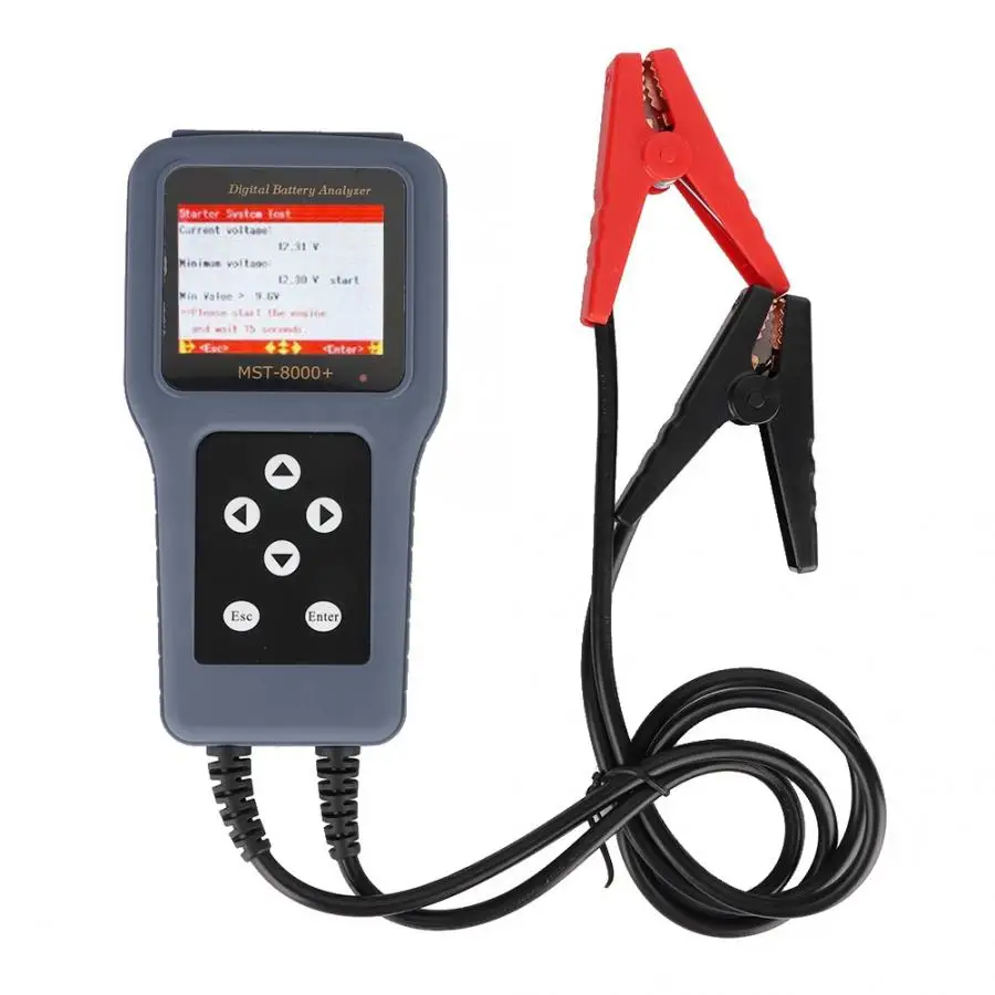 Car Battery Tester Diagnostic Tool Car Battery Tester Digital Detector for 12V/24V Charging System Battery capacity Tester
Car Battery Tester Diagnostic Tool Car Battery Tester Digital Detector for 12V/24V Charging System Battery capacity Tester