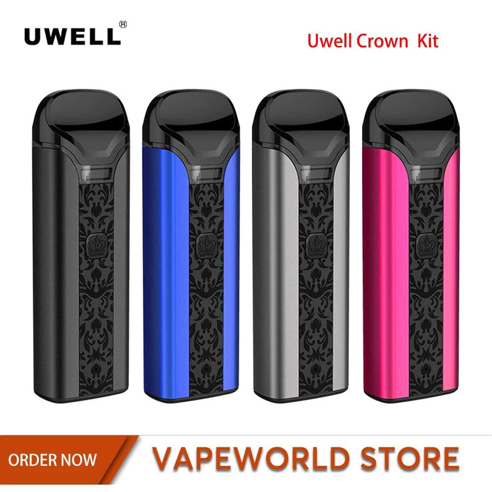 Original Uwell Crown Kit With 3ml Built In Battery 1250mah 1.0ohm/0.6ohm Vape Tank Atomizer Electronic Cigarette Vaporizer | Электроника
