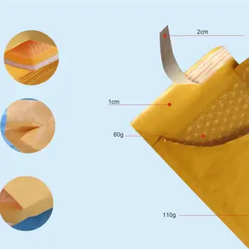 10 pcs/lot (110*130mm) Bubble Mailers Padded Envelopes Bags Kraft Mailing Bags Shipping Packaging Envelope Bubble E1N7 
10 pcs/lot (110*130mm) Bubble Mailers Padded Envelopes Bags Kraft Mailing Bags Shipping Packaging Envelope Bubble E1N7
