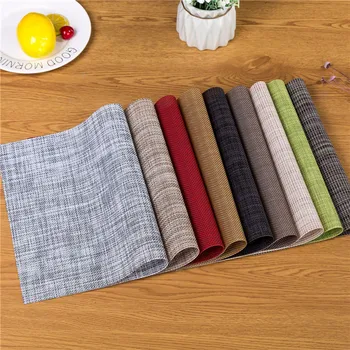 Different colour Anti-skid And Heat-insulation linen Placemat For Dining Table Non-slip Table Mat Kitchen Accessories
Different colour Anti-skid And Heat-insulation linen Placemat For Dining Table Non-slip Table Mat Kitchen Accessories