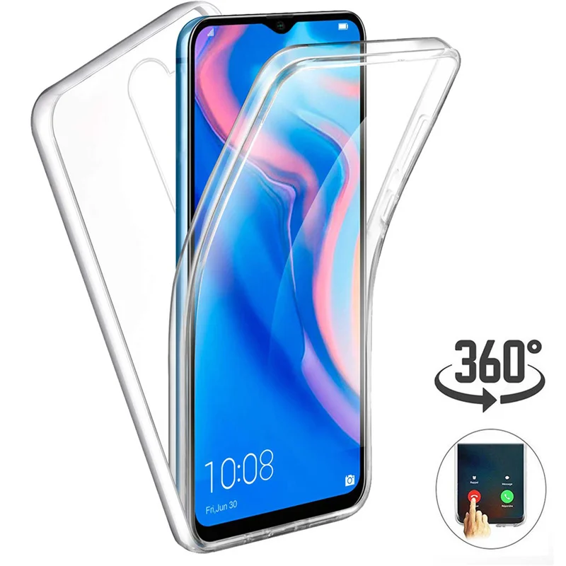 Двойной чехол 360 для Xiaomi Redmi Note 8 Pro 8T Прозрачный 8A защита всего корпуса мягкая