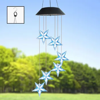 Wind Chimes Outdoor Color-Changing Waterproof Mobile Romantic Led Solar Powered Star Wind Chimes ALI88
Wind Chimes Outdoor Color-Changing Waterproof Mobile Romantic Led Solar Powered Star Wind Chimes ALI88