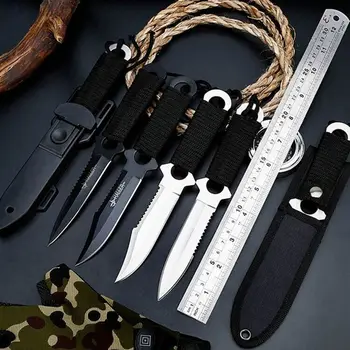 Portable Outdoor Survival Knife Stainless Steel Blade Camping Straight Knives
Portable Outdoor Survival Knife Stainless Steel Blade Camping Straight Knives