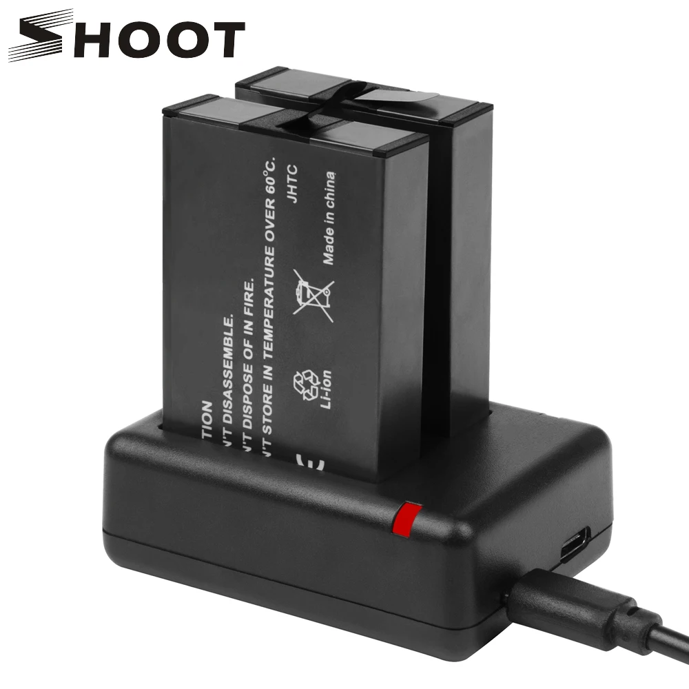 SHOOT 2Pcs 3.85v 2720mAh Battery for GoPro Fusion with Dual USB Charger ASBBA 001 for Go Pro Fusion 360 Degree Action Camera
SHOOT 2Pcs 3.85v 2720mAh Battery for GoPro Fusion with Dual USB Charger ASBBA 001 for Go Pro Fusion 360 Degree Action Camera