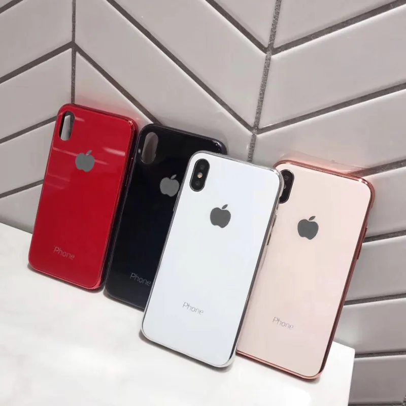 Glass solid color mobile phone case for iPhone X XS XR Max 8 7 6/6SPluS plating edge anti-drop protection protection cover
Glass solid color mobile phone case for iPhone X XS XR Max 8 7 6/6SPluS plating edge anti-drop protection protection cover