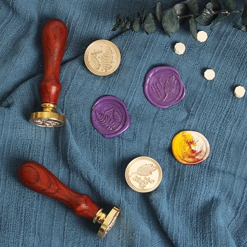 Retro Antique Plant Metal Sealing Wax Stamp Wood Handle Craft Envelop Stamps Wedding Invitations Wax Seal Stamp Handbook seal
Retro Antique Plant Metal Sealing Wax Stamp Wood Handle Craft Envelop Stamps Wedding Invitations Wax Seal Stamp Handbook seal