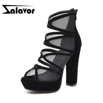 ZALAVOR Summer Sandals Women Sexy Black Zipper High Heels Shoes Open Toe Platform Party Club Comfort Shoes Women Size 33-43
ZALAVOR Summer Sandals Women Sexy Black Zipper High Heels Shoes Open Toe Platform Party Club Comfort Shoes Women Size 33-43
